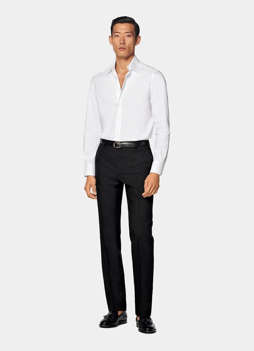 White Point Collar Tailored Fit Shirt