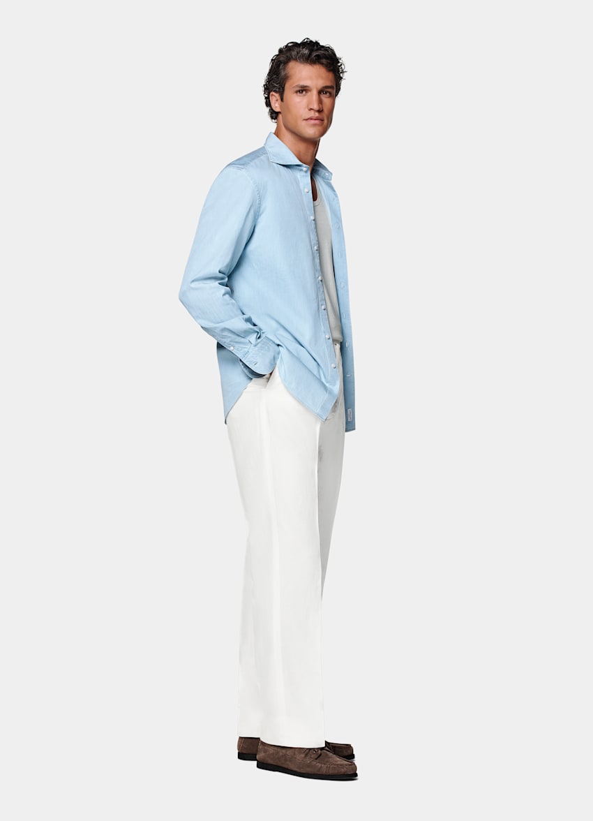 Light Blue Tailored Fit Shirt