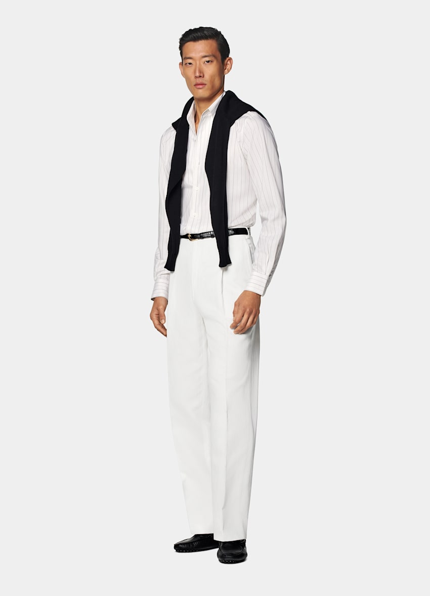 Off-White Striped Tailored Fit Shirt