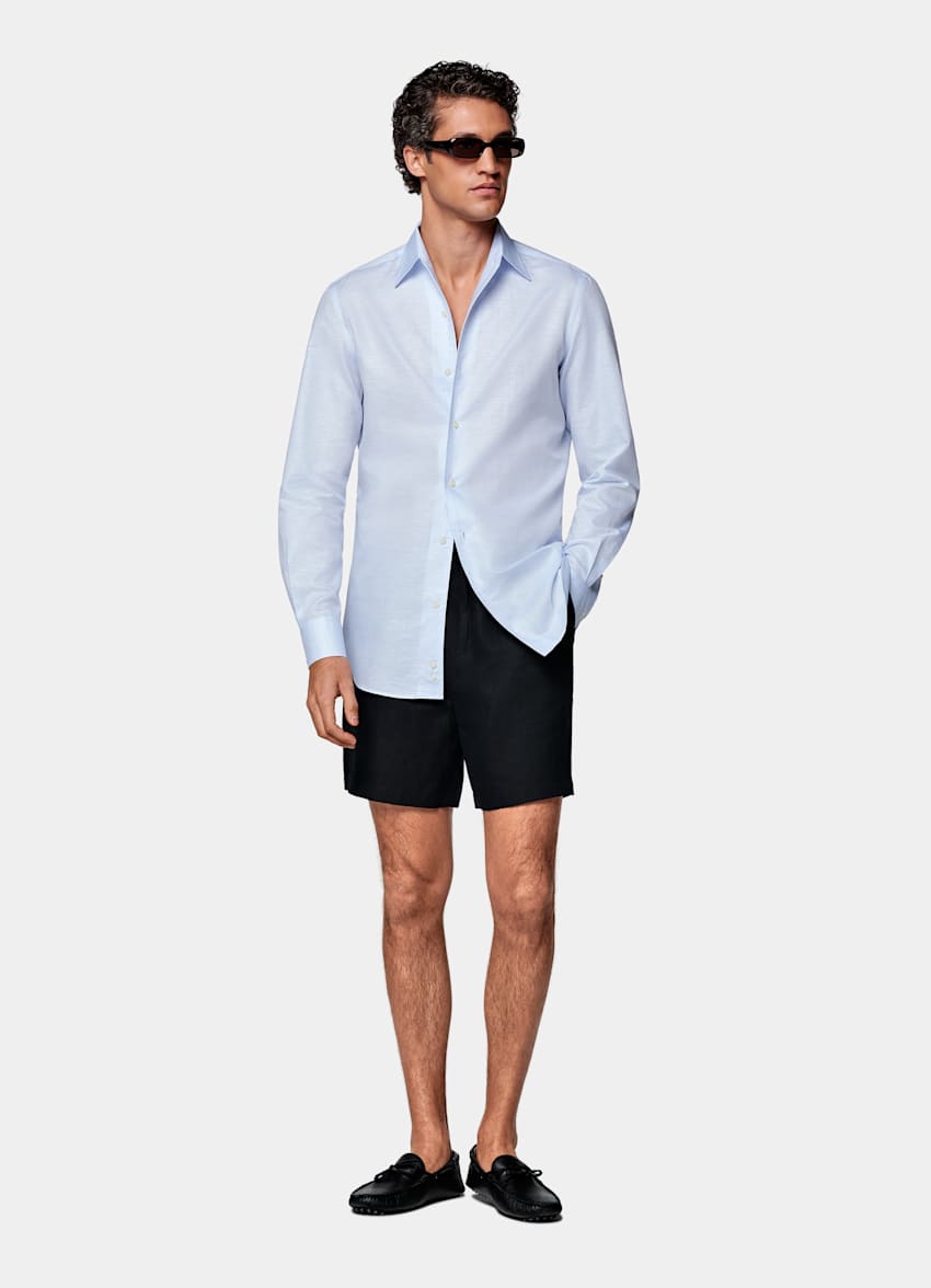 Light Blue Classic Collar Shirt