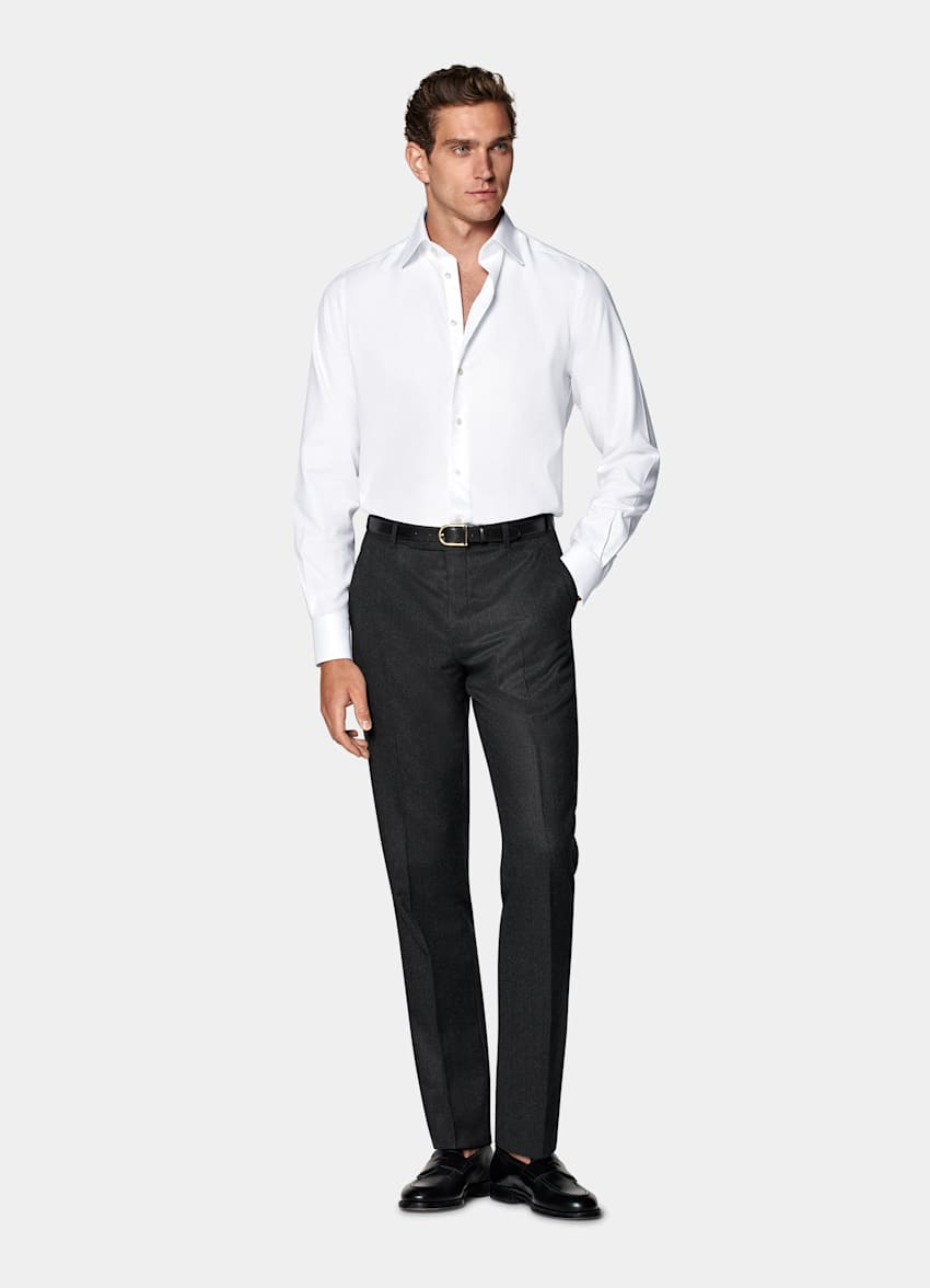 White Royal Oxford Slim Fit Shirt