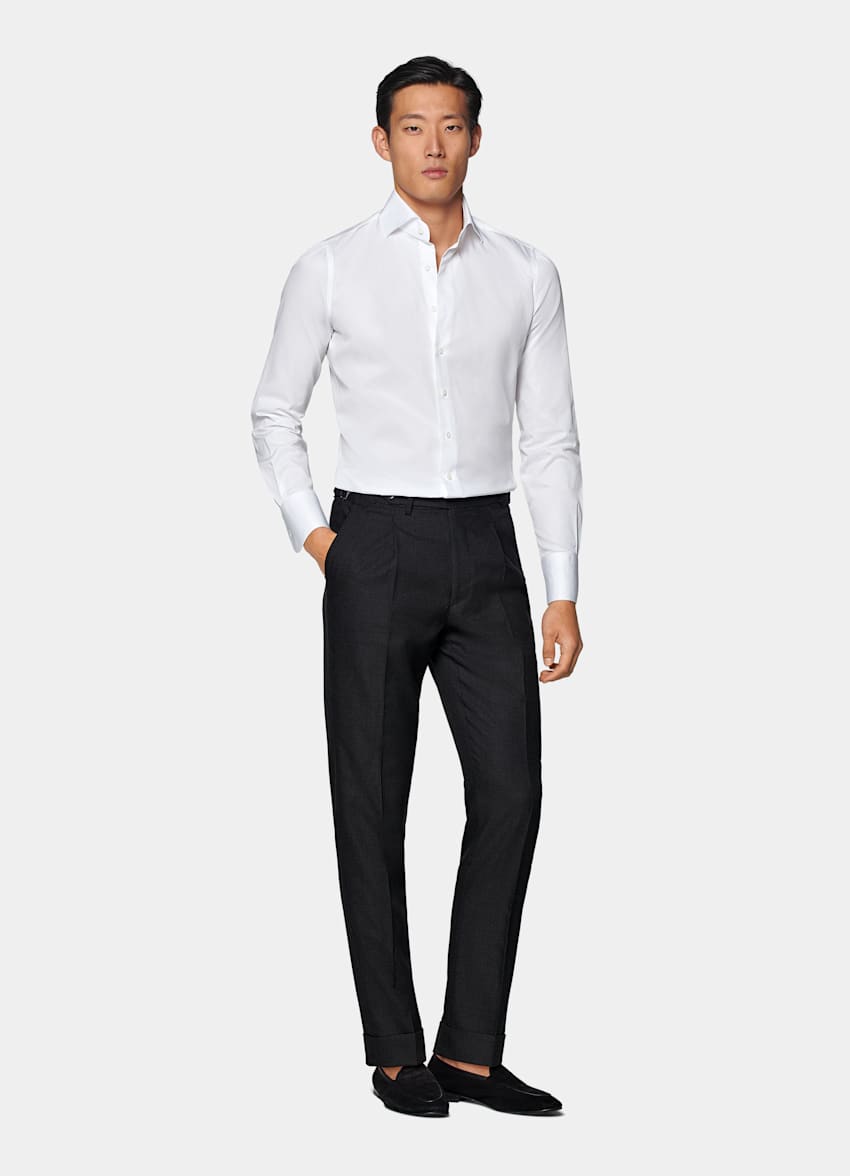 White Twill Extra Slim Fit Shirt