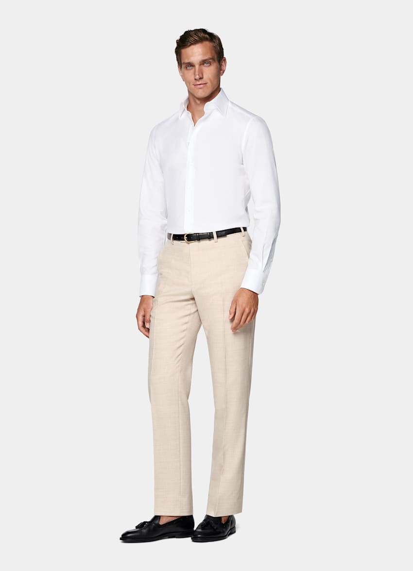 White Classic Collar Shirt