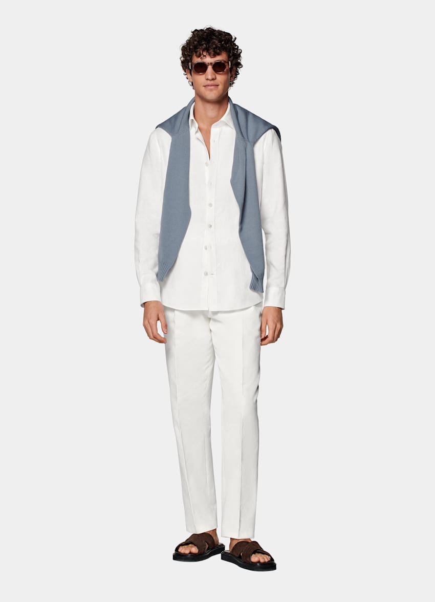 Camisa blanca corte Tailored
