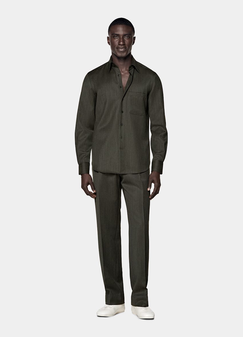 Green Wool Shirt