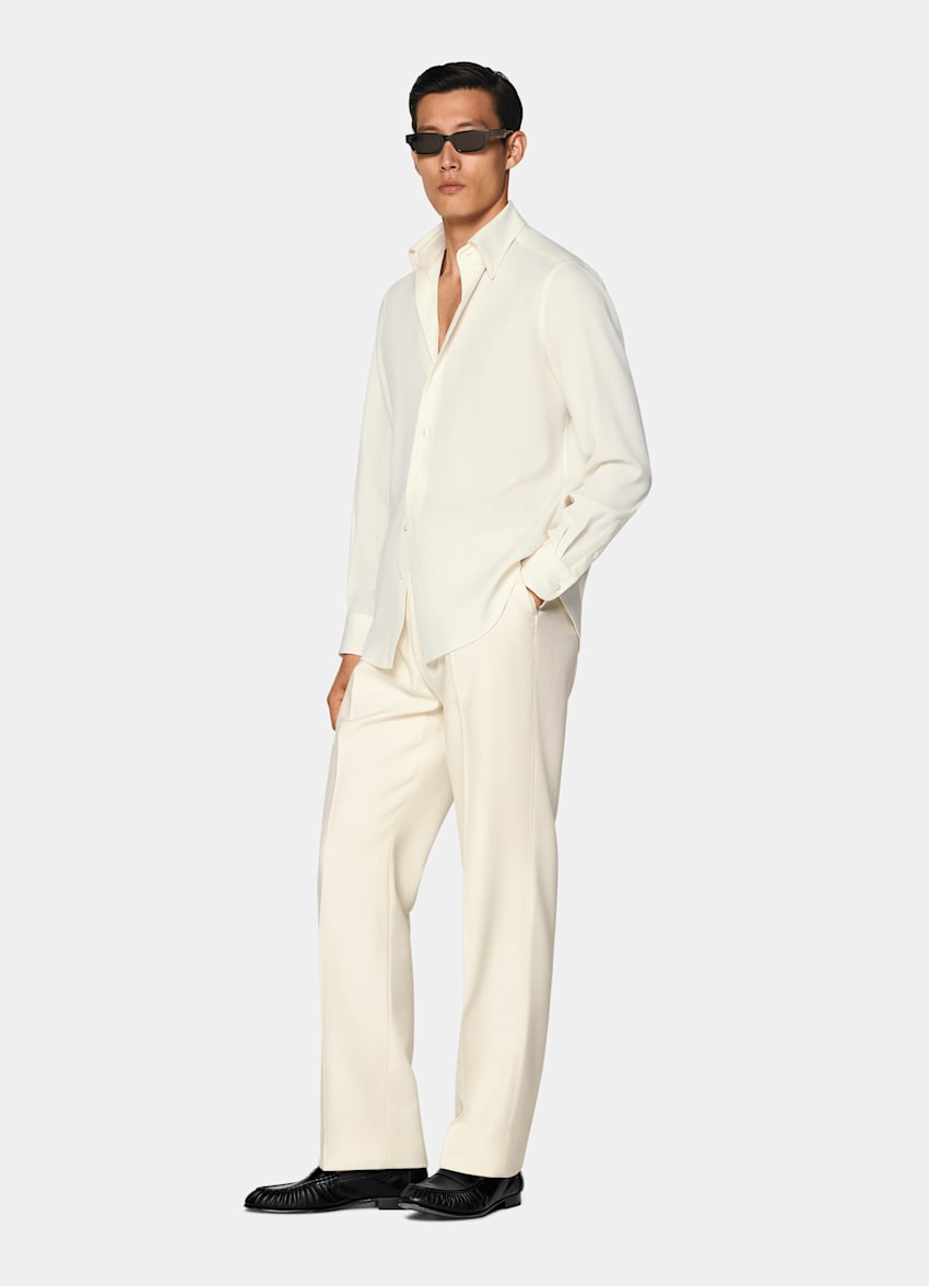 Off-White Wool Shirt