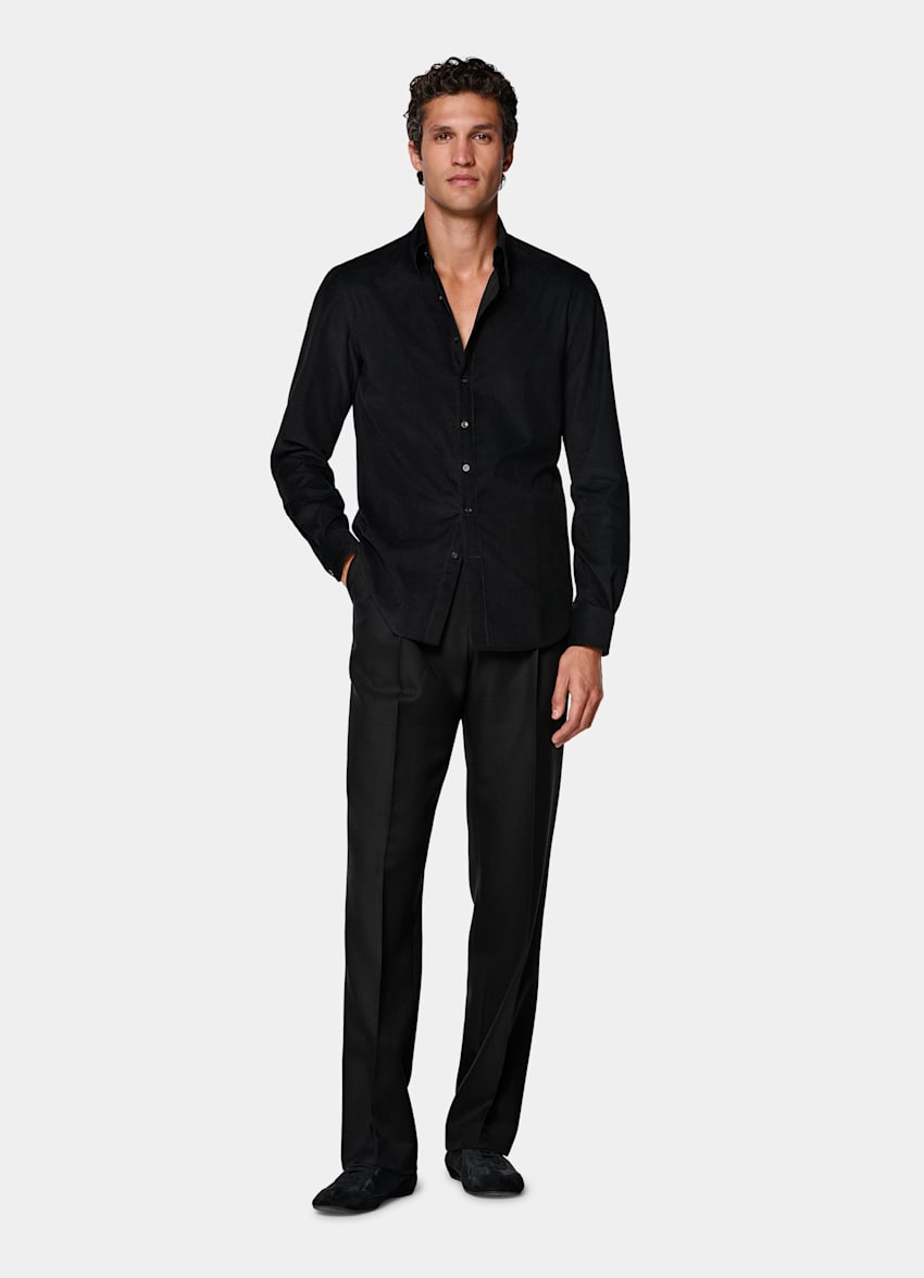 Black Corduroy Shirt