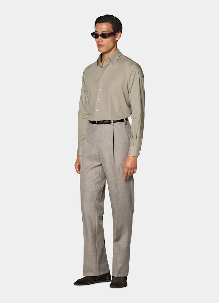 Mid Green Cotton Shirt