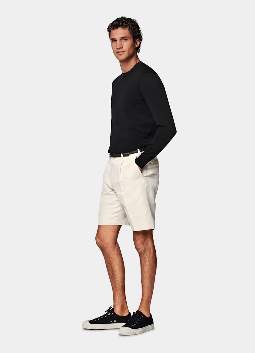 Sand Straight Leg Shorts