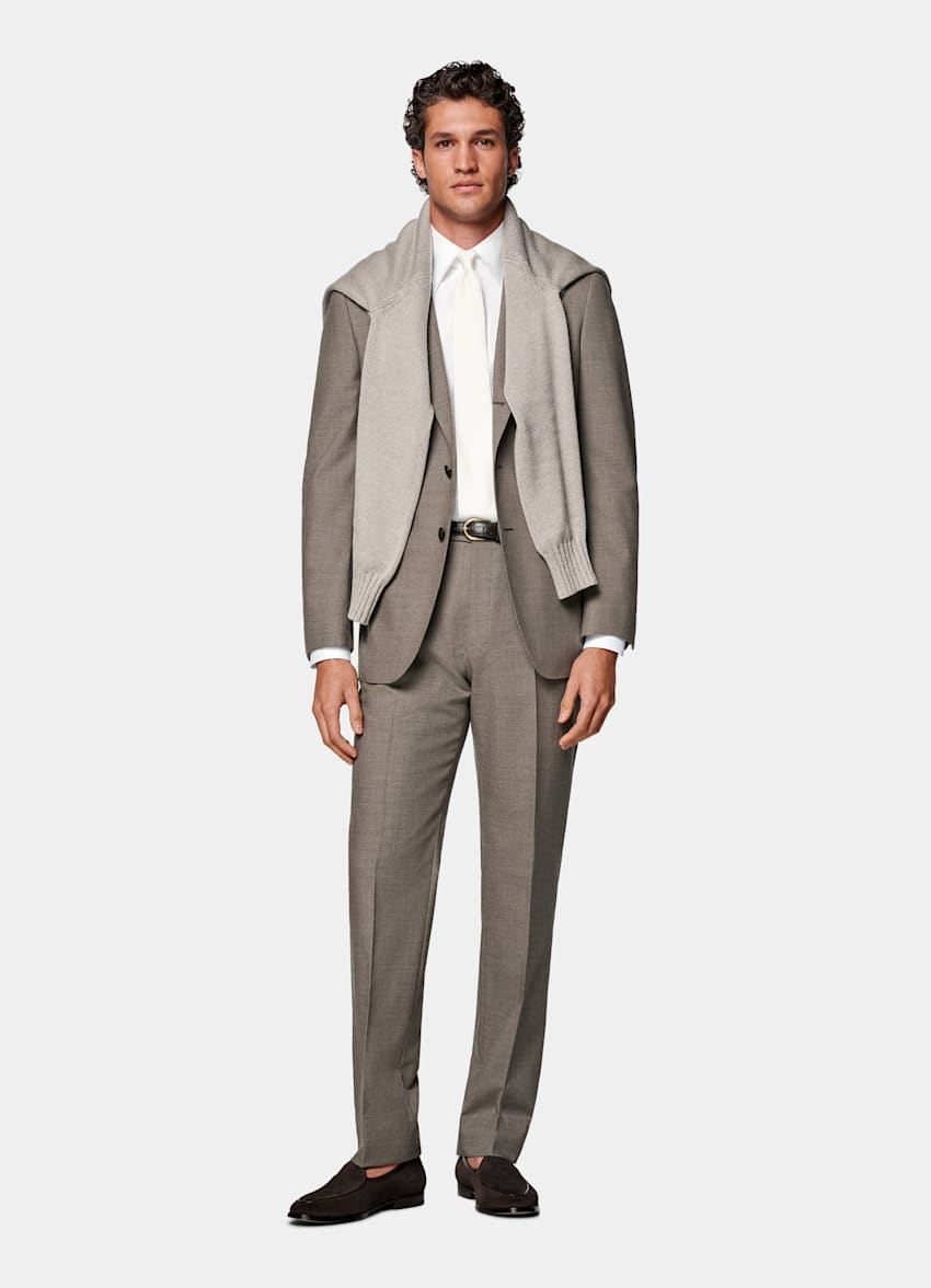 Traje Havana gris topo corte Tailored