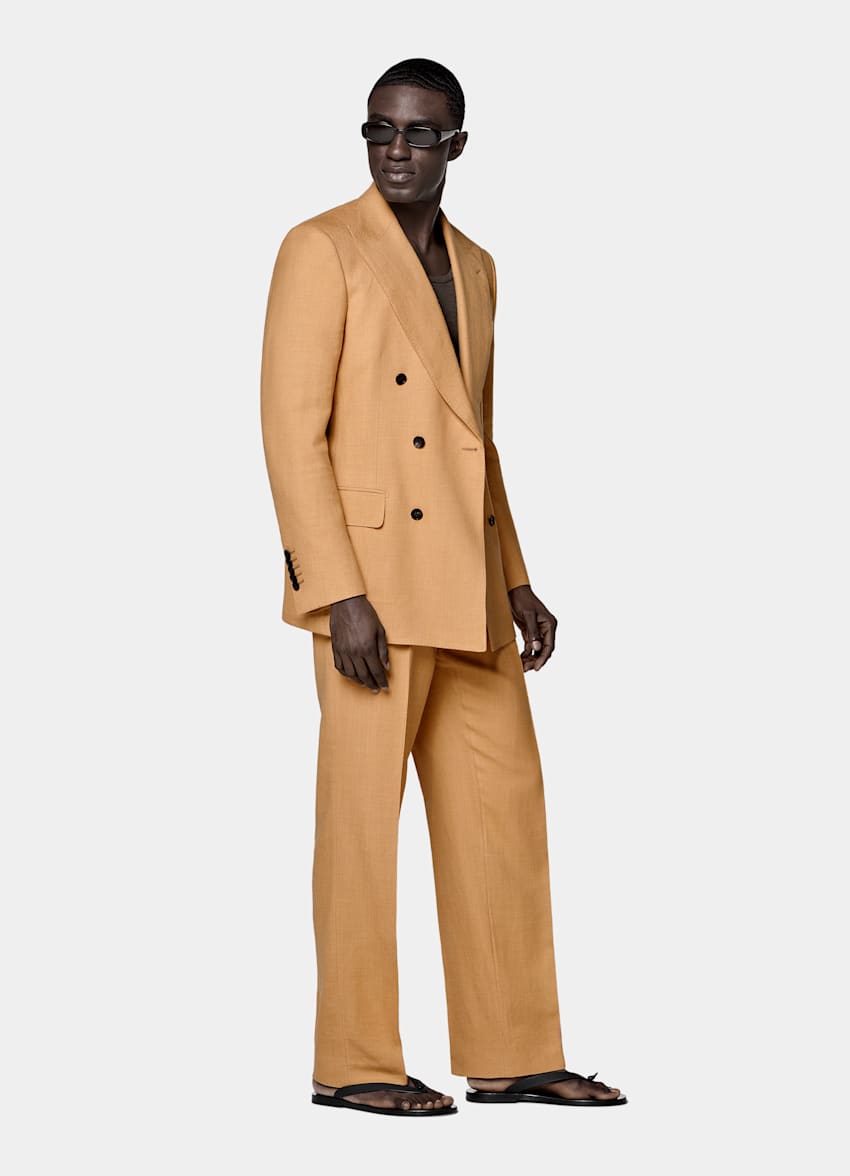 Orange Tailored Fit Milano Suit