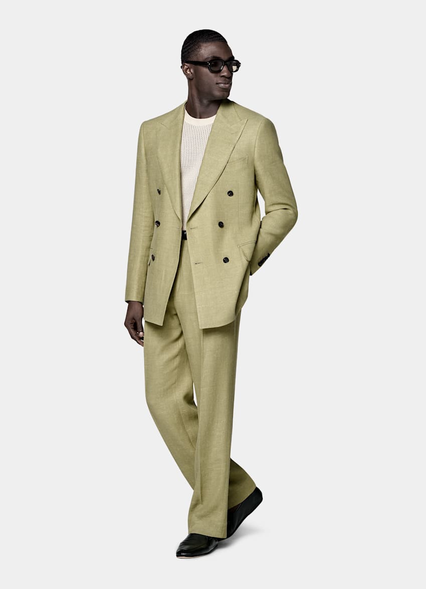Costume Milano coupe Tailored vert clair