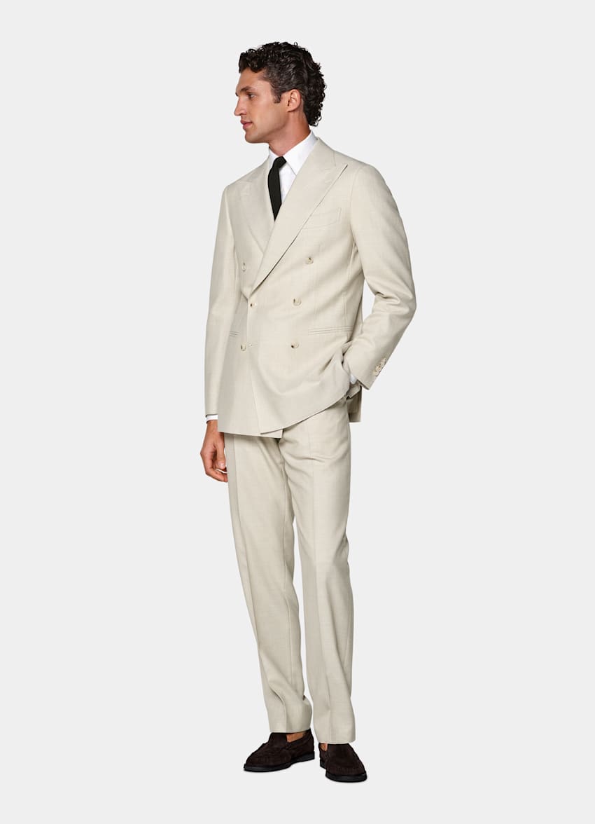 Light Brown Tailored Fit Havana Suit