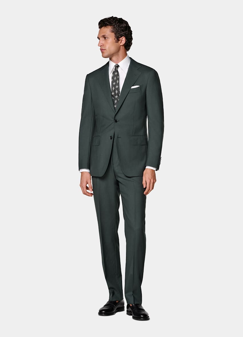 Dark Green Perennial Tailored Fit Havana Suit
