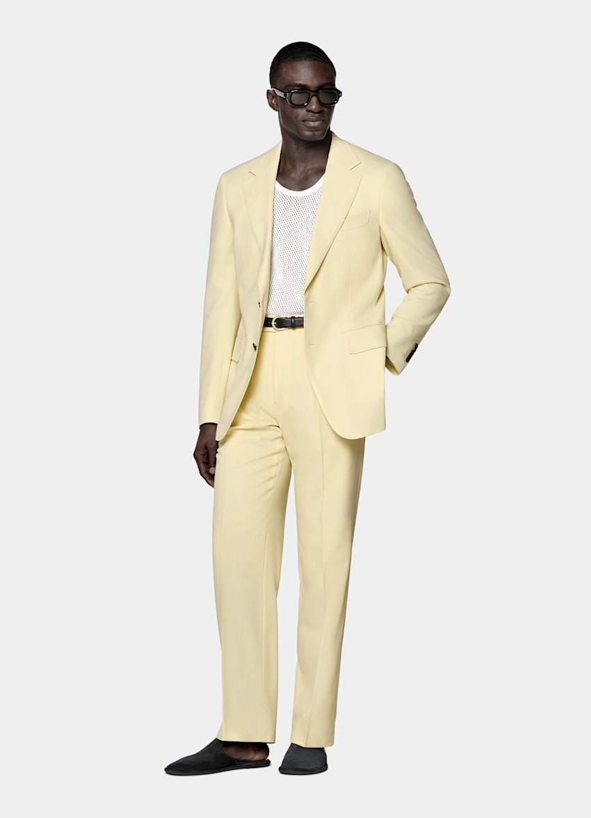 Yellow Tailored Fit Milano Suit
