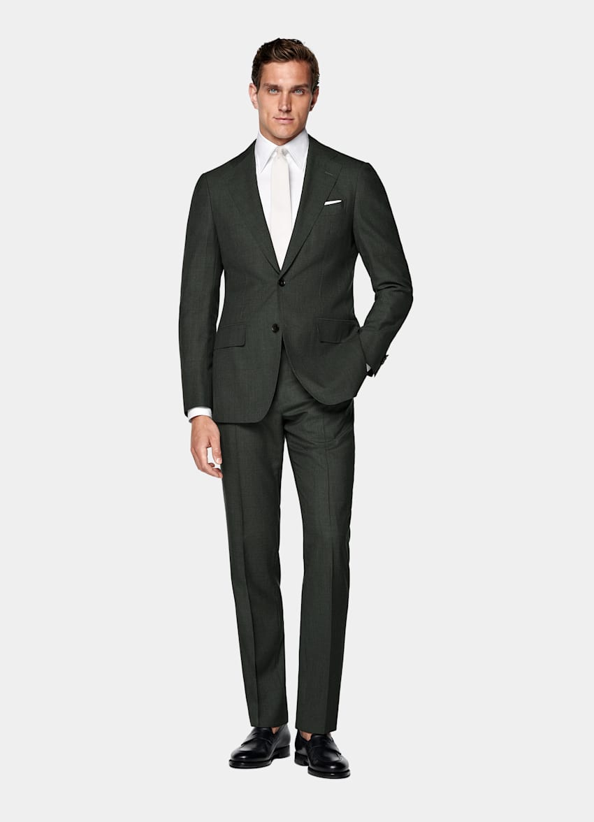 Havana Perennial Anzug dunkelgrün Tailored Fit