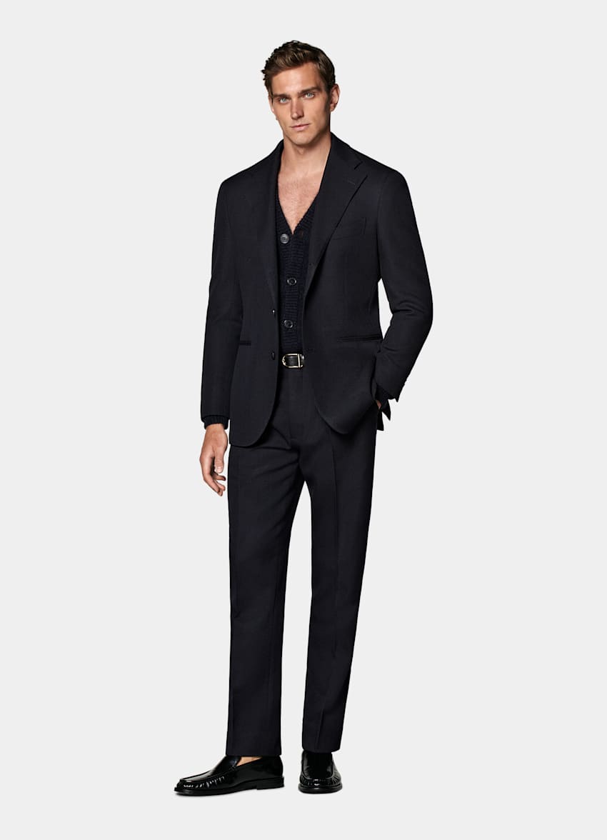 Traje Roma azul marino corte Relaxed