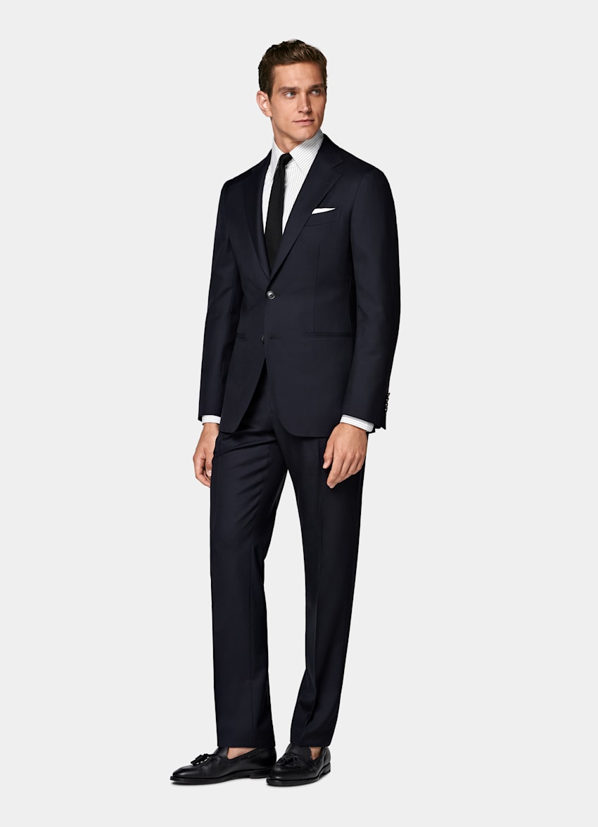 Navy Tailored Fit Havana Suit