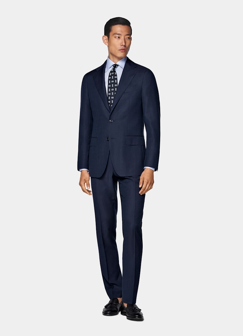 Navy Perennial Tailored Fit Havana Suit