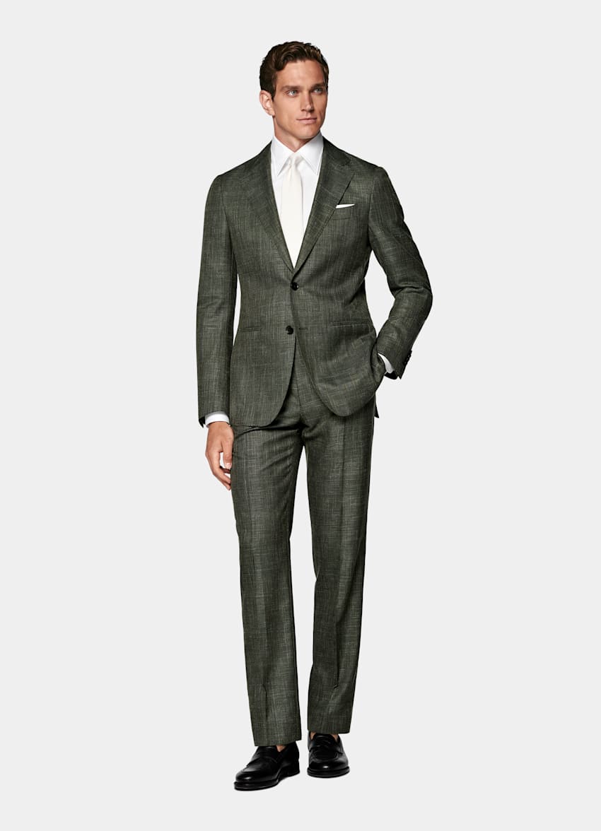 Dark Green Tailored Fit Havana Suit