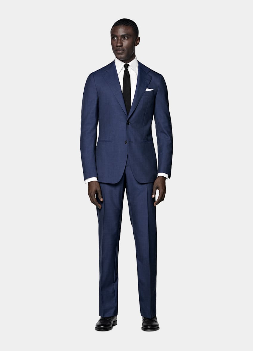 Mid Blue Perennial Tailored Fit Havana Suit