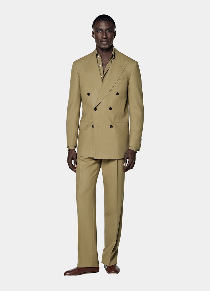Mid Green Tailored Fit Milano Suit