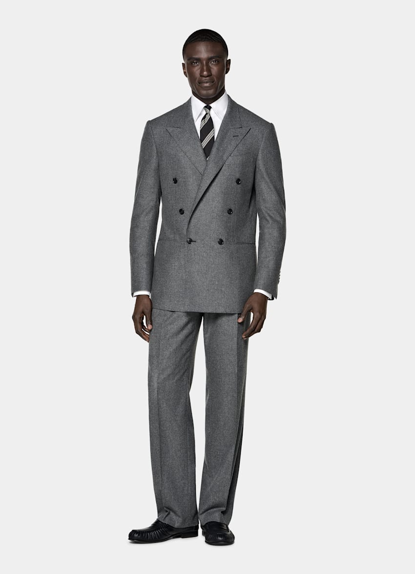 Mid Grey Relaxed Fit Roma Suit