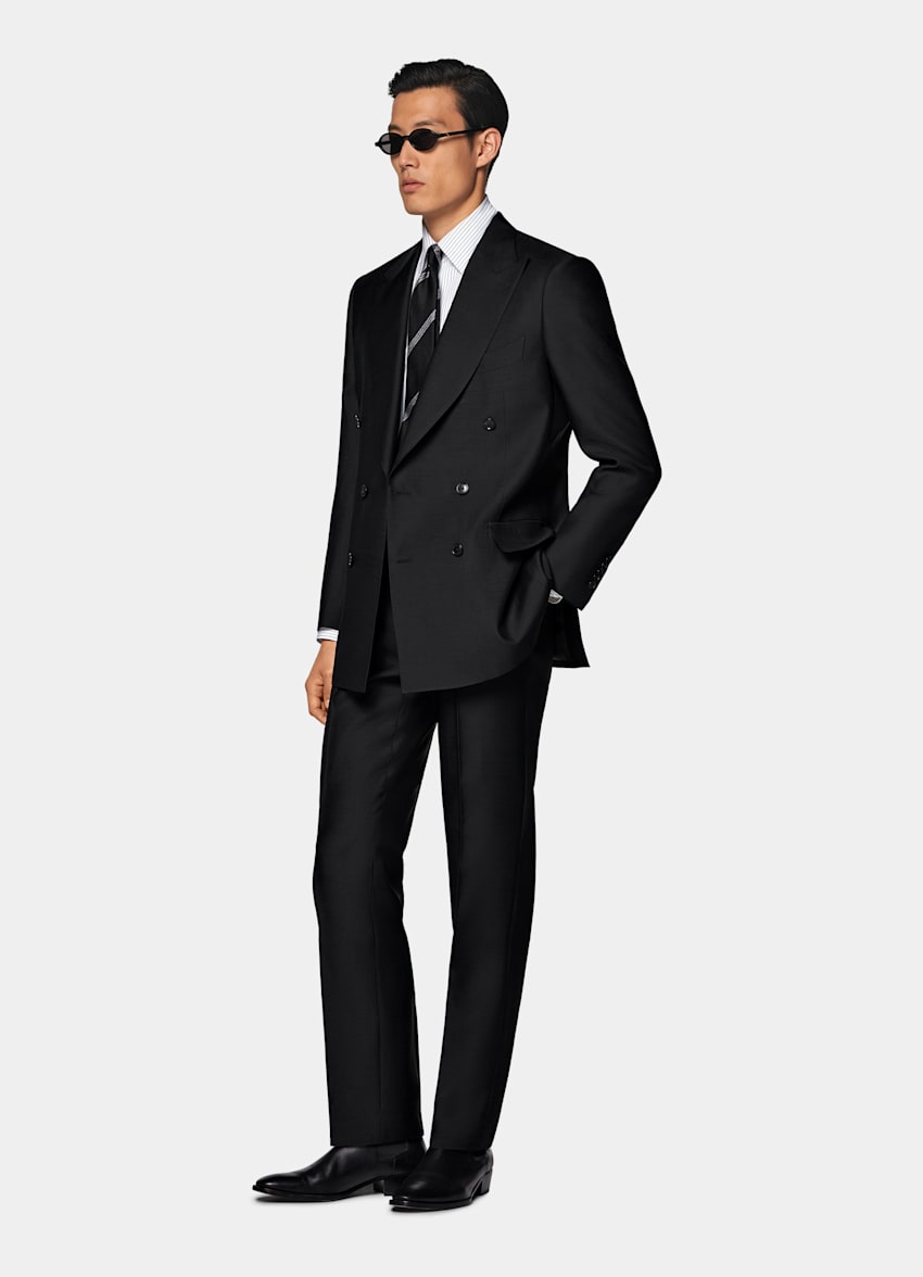 Black Tailored Fit Milano Suit