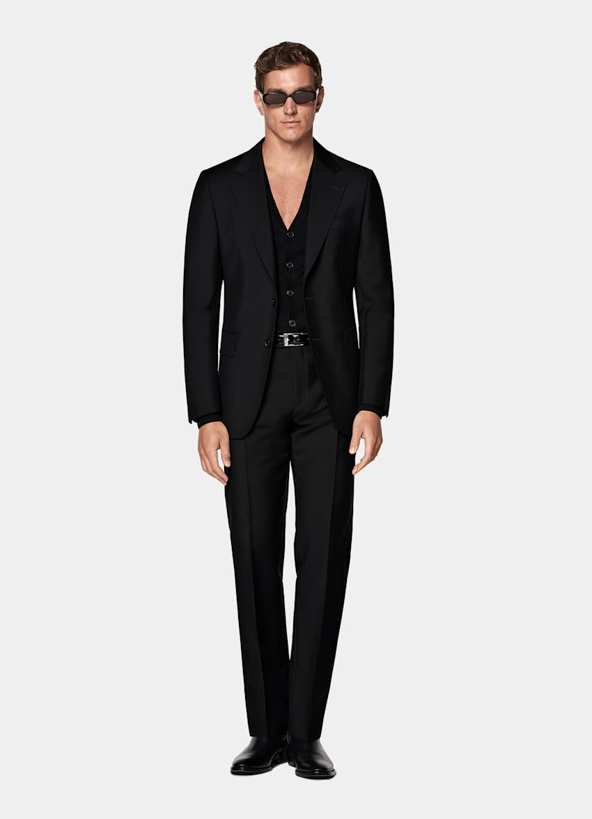 Black Tailored Fit Milano Suit