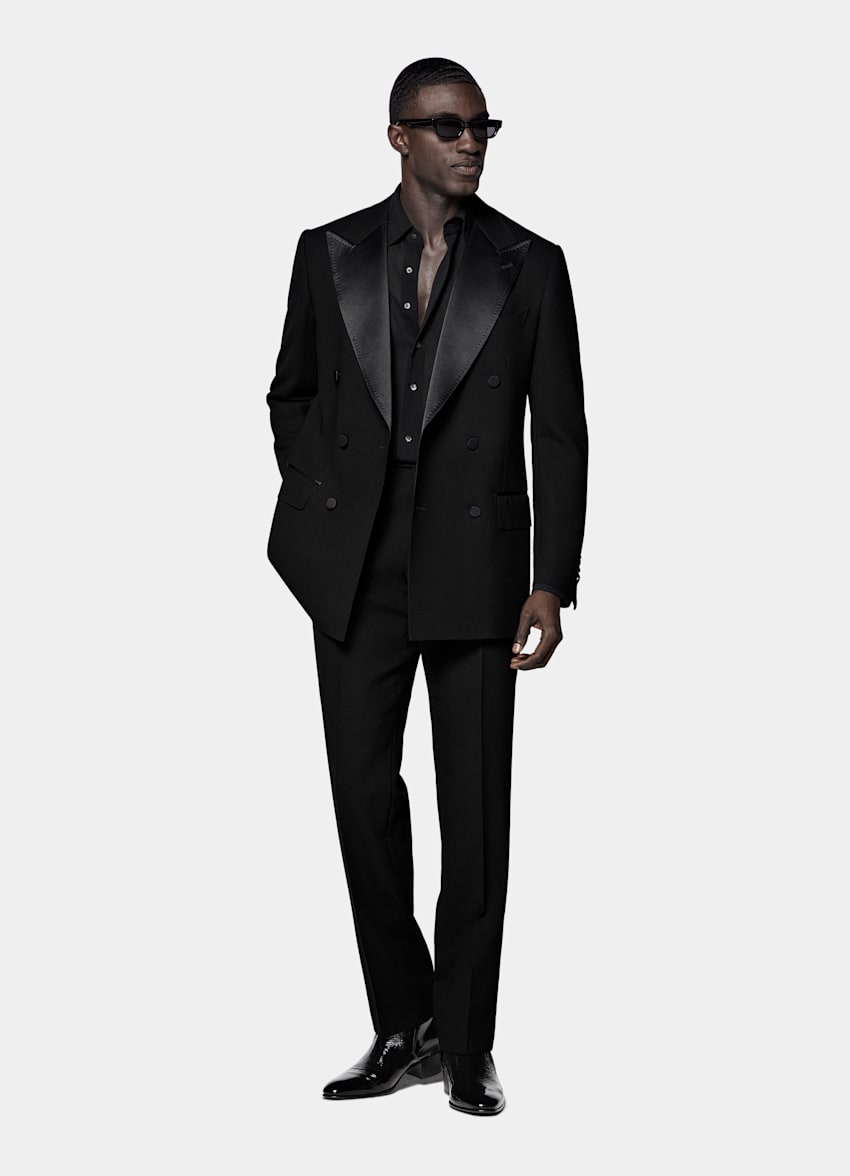 Black Tailored Fit Milano Tuxedo