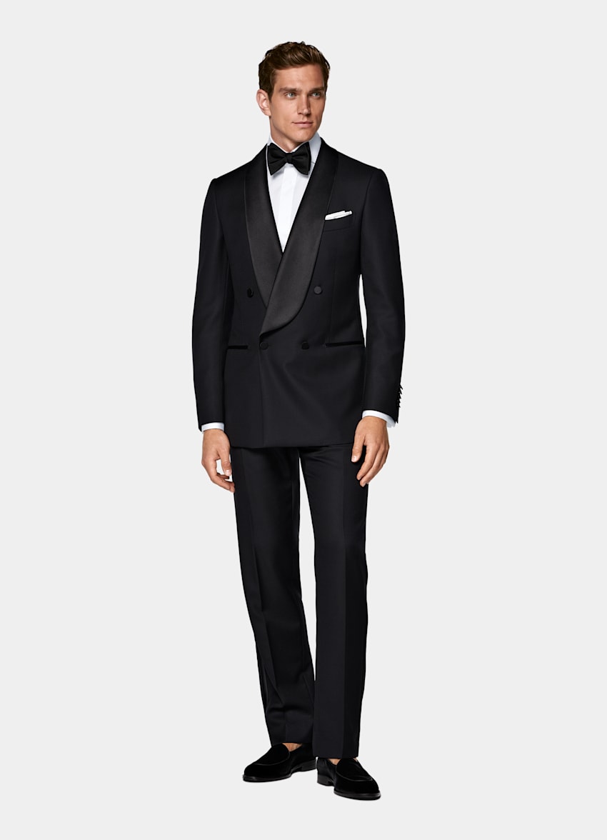 Esmoquin Milano negro corte Tailored