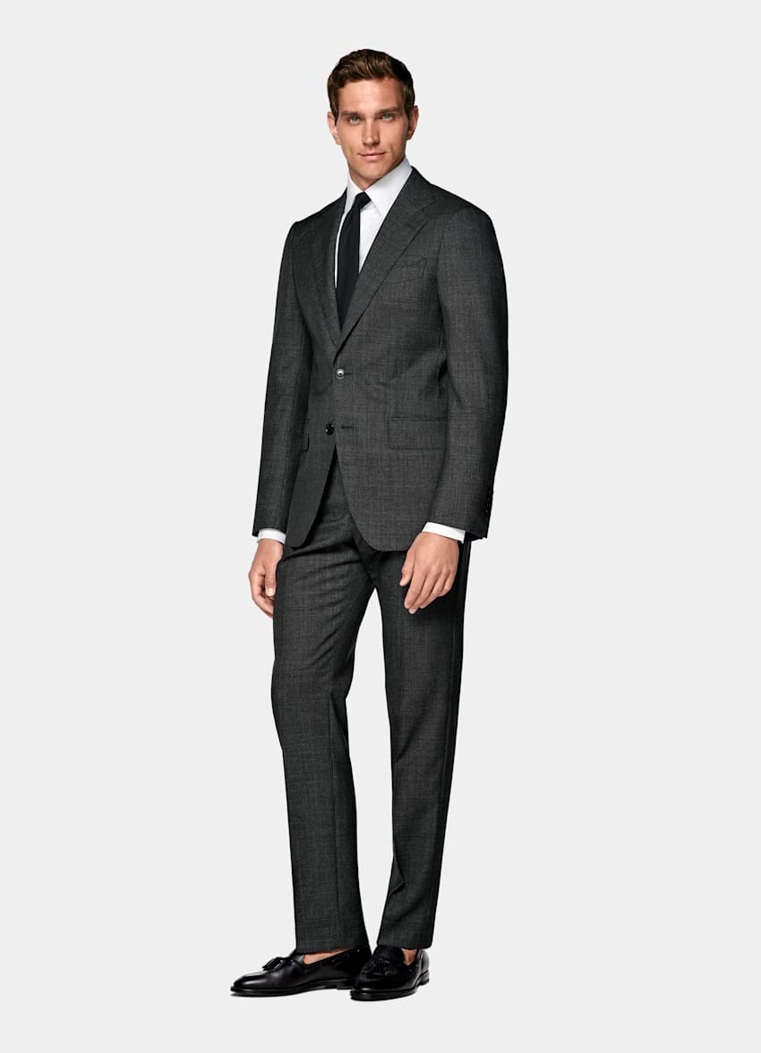 Dark Grey Perennial Tailored Fit Havana Suit