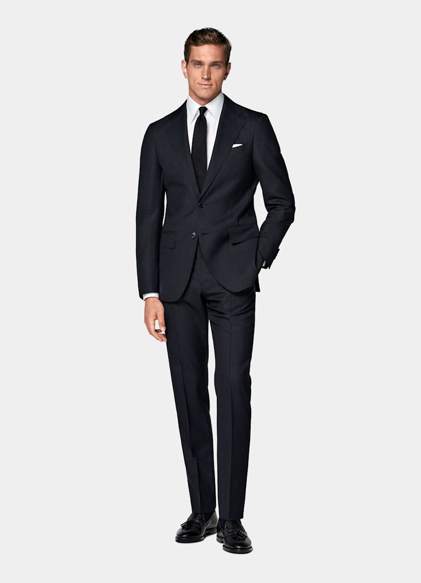 Navy Perennial Tailored Fit Havana Suit