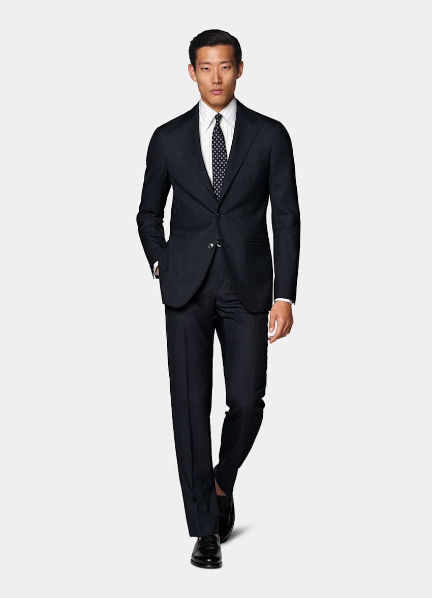 Navy Perennial Tailored Fit Havana Suit