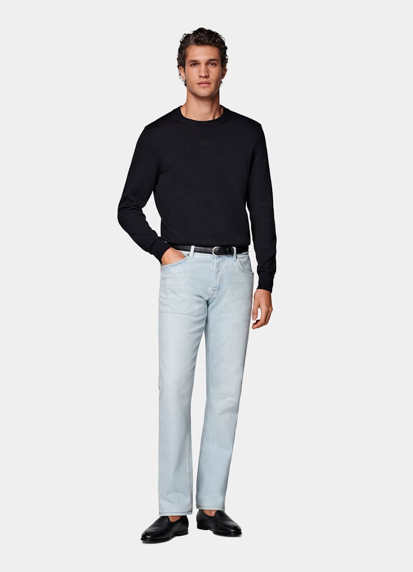 Vaqueros azul claro Slim Leg Tapered