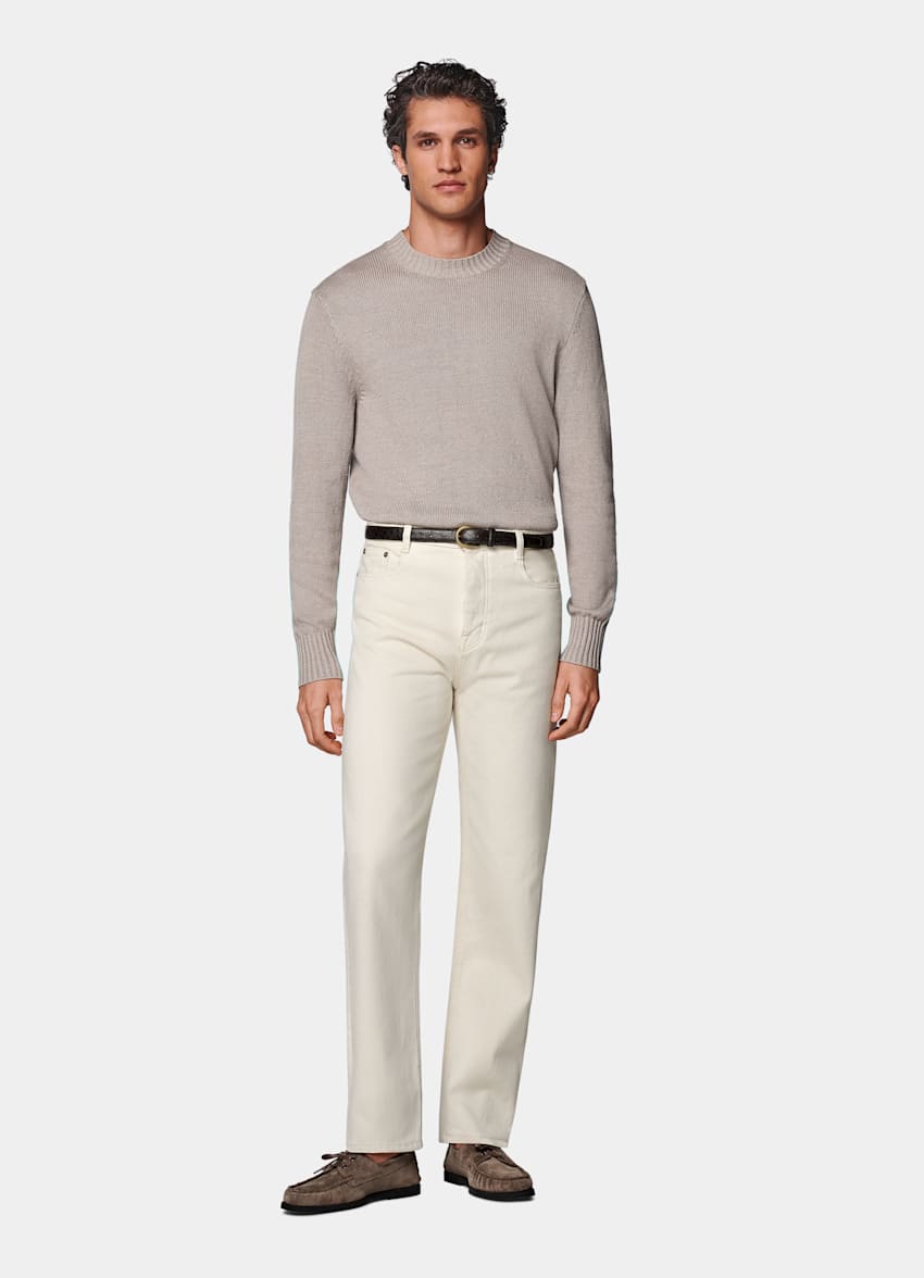 Vaqueros color crudo Straight Leg
