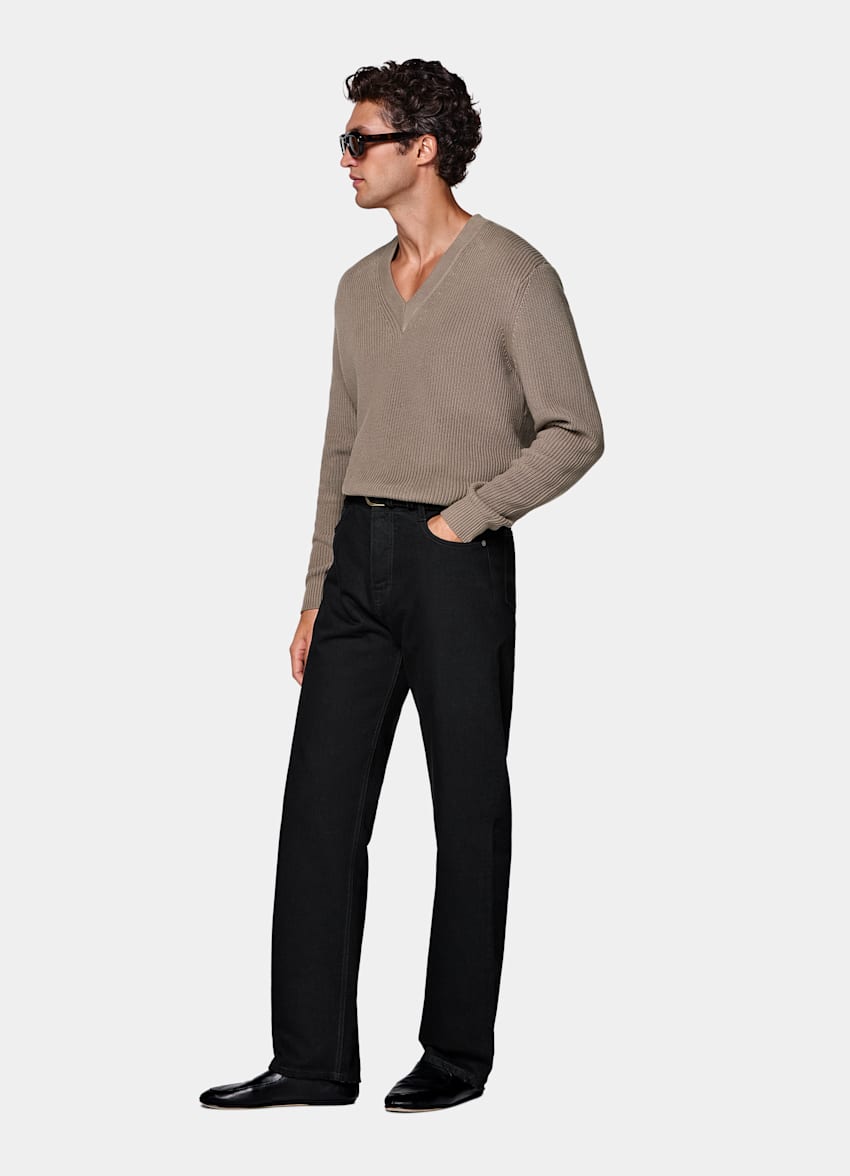 Black Straight Leg Jeans