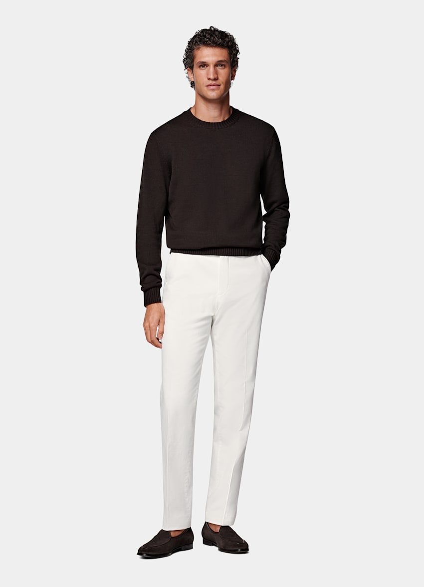 Off-White Slim Leg Straight Chinos