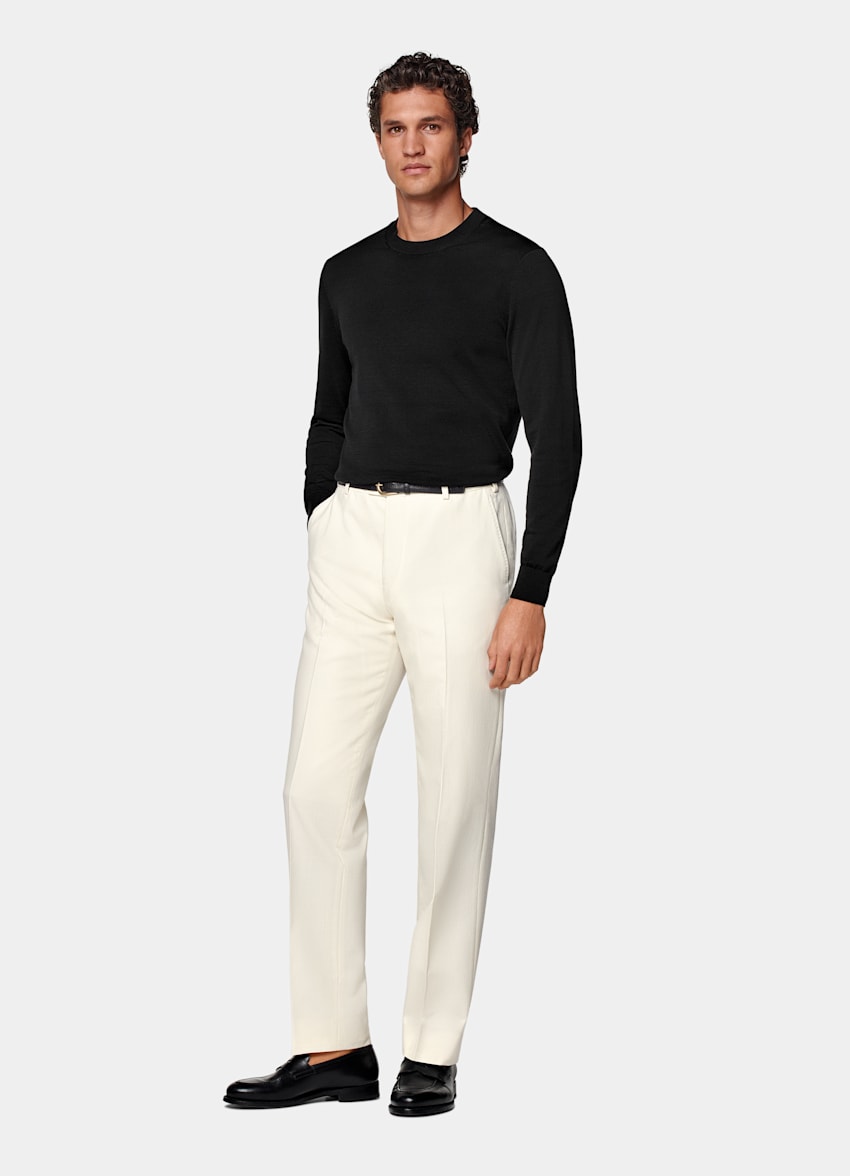 Off-White Straight Leg Trousers