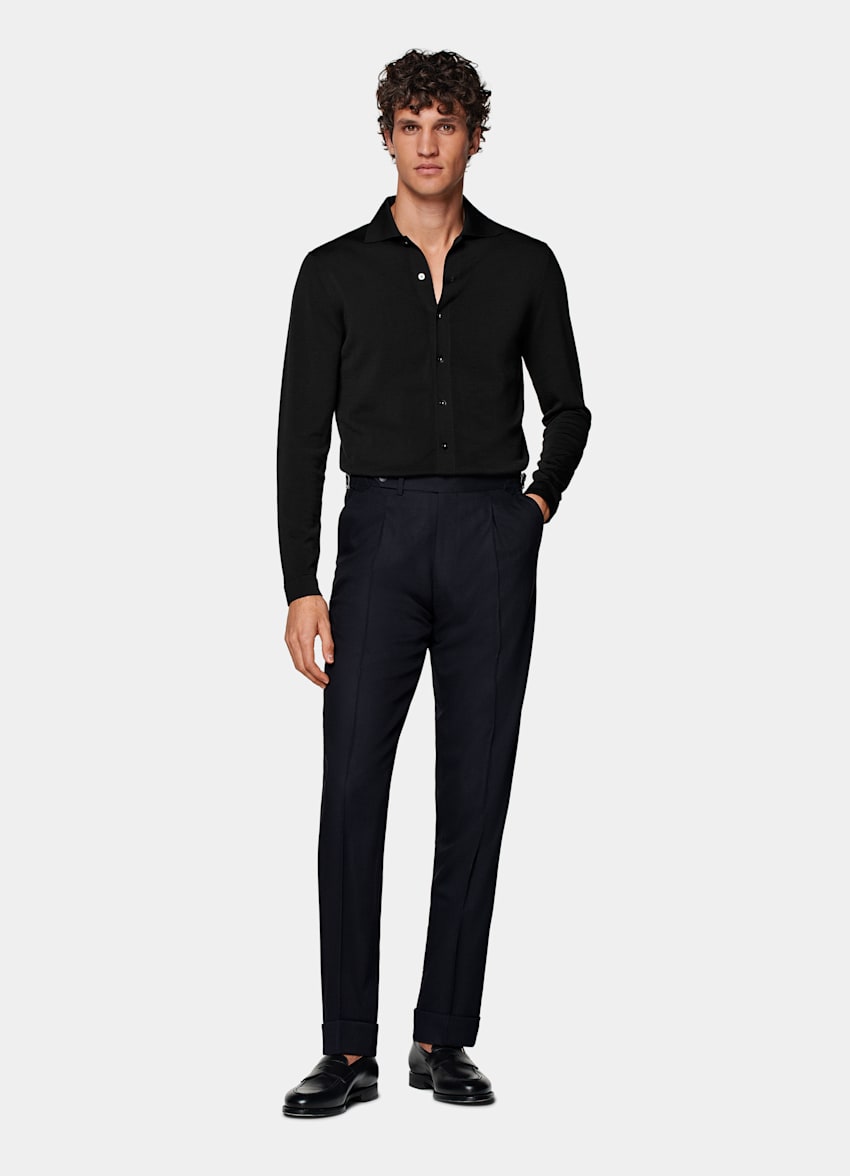 Anzughose navy Slim Leg Tapered