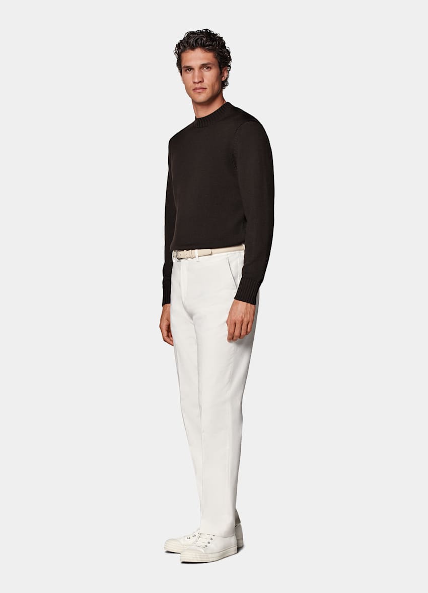 Off-White Slim Leg Straight Chinos