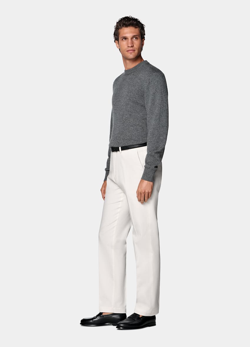 Off-White Slim Leg Straight Chinos