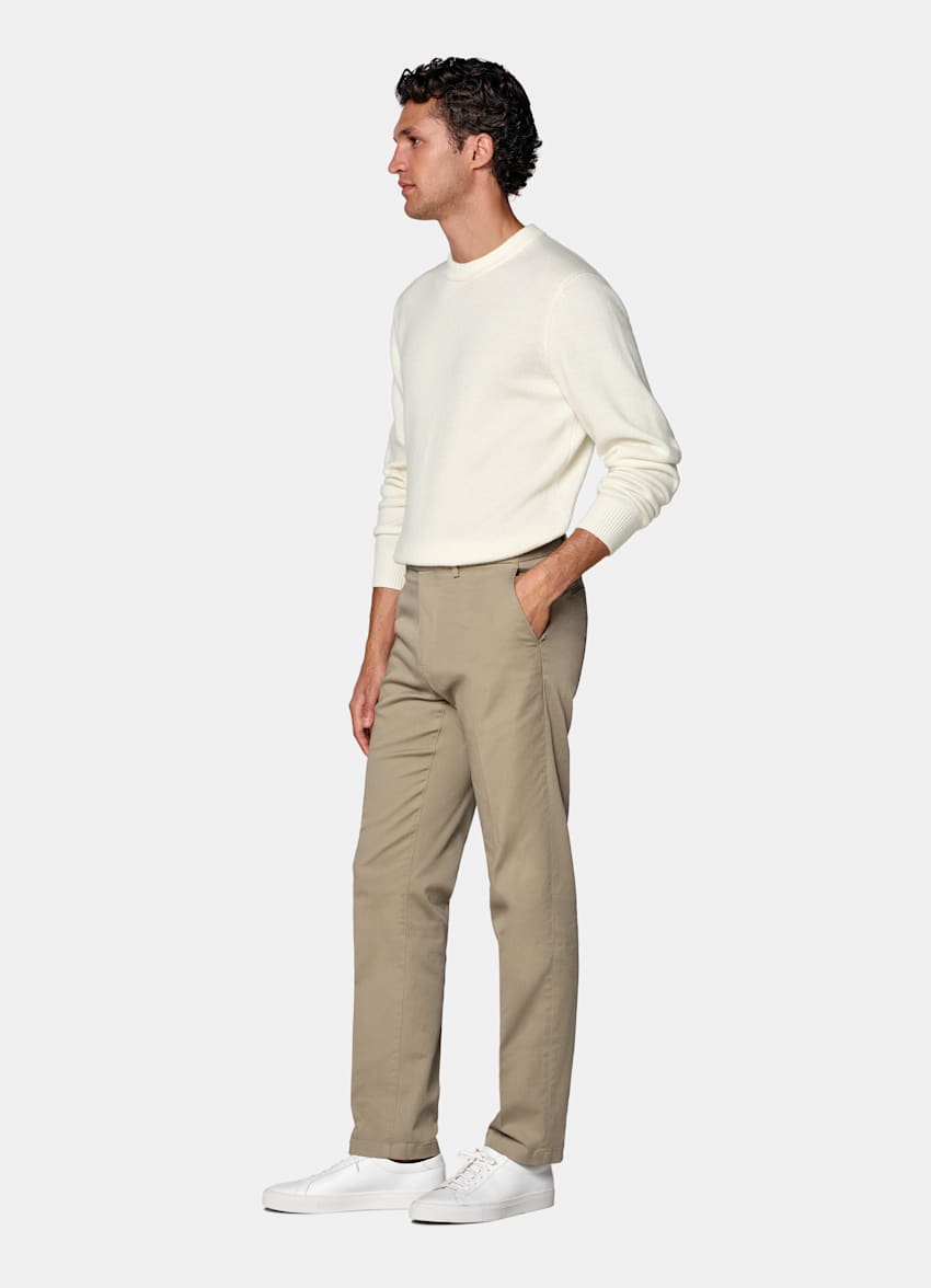 Light Brown Slim Leg Chinos