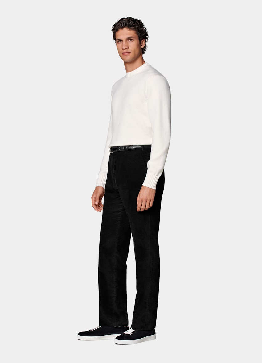 Hose schwarz Straight Leg