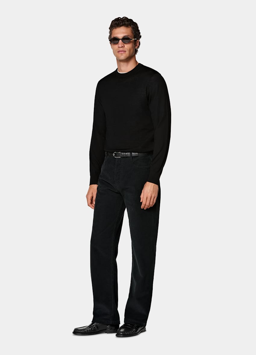 Black Straight Leg Jeans
