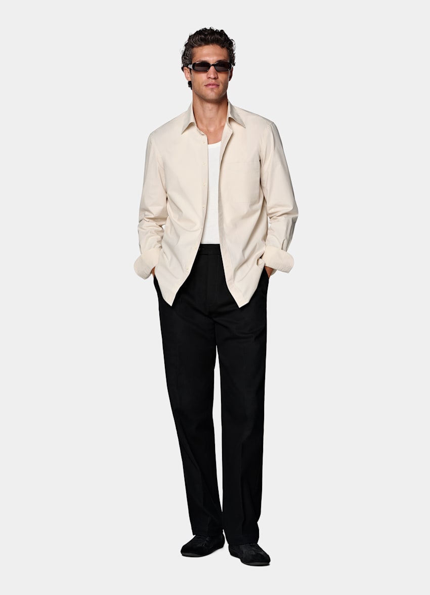 Black Wide Leg Trousers