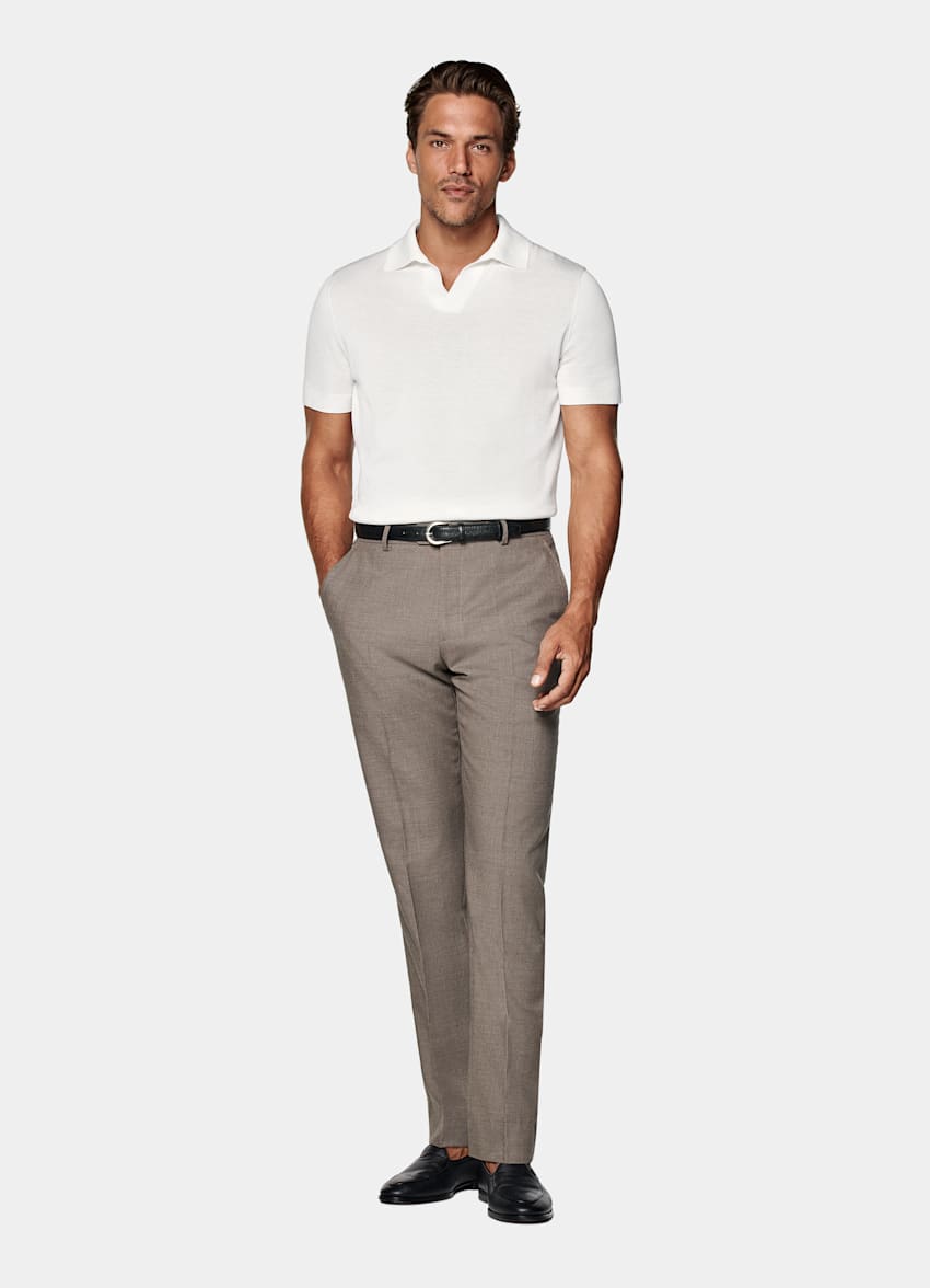 Off-White Buttonless Polo