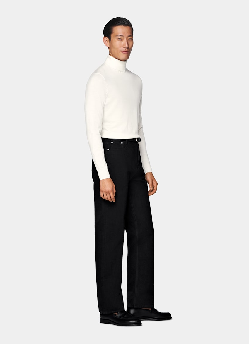 Off-White Merino Turtleneck