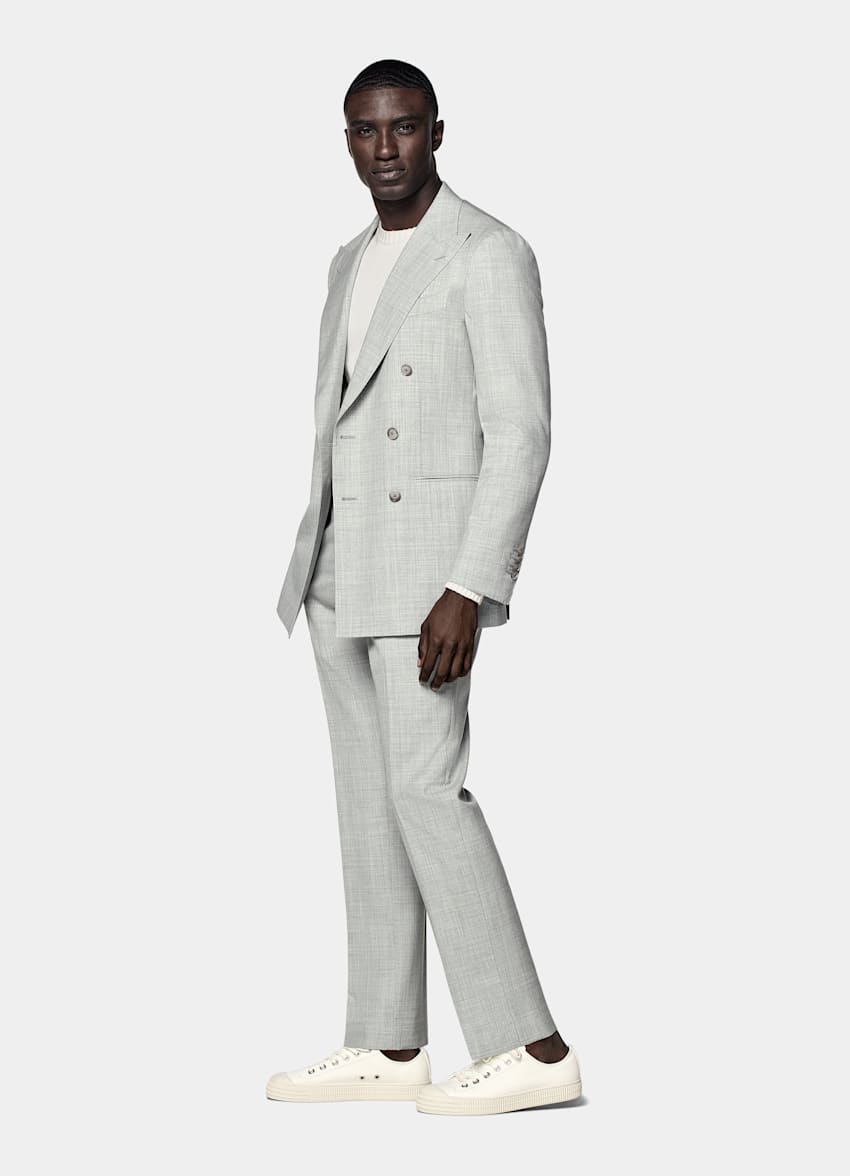 Light Grey Custom Made Suit
