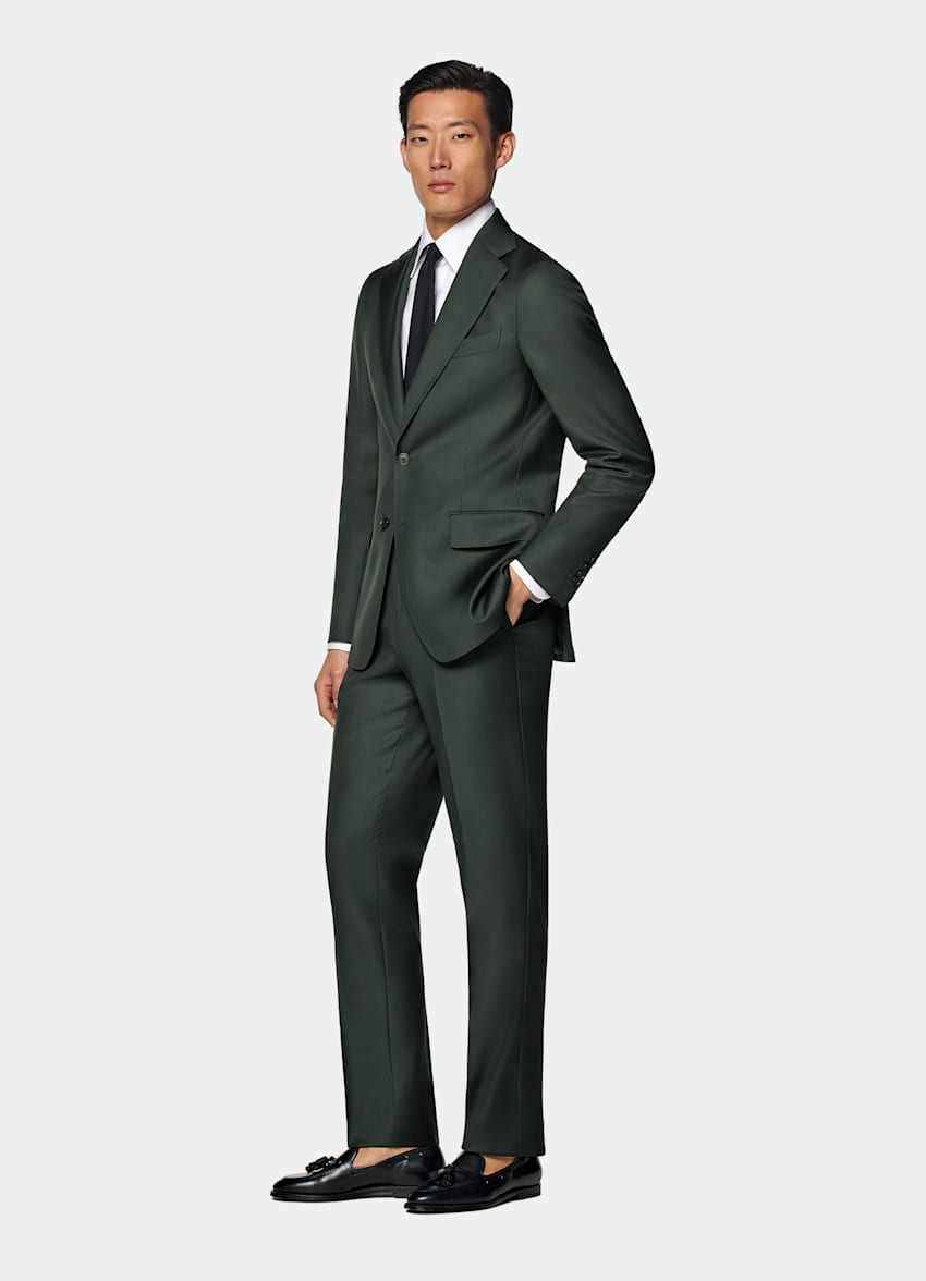 Dark Green Custom Made Suit